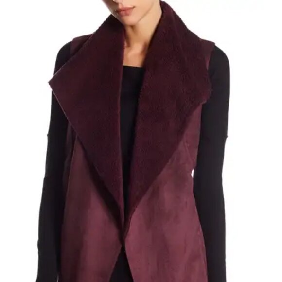 Nordstrom Rack Jackets & Blazers - Faux Shearling and Faux Suede XL Burgandy Vest. EUC! Nordstrom Rack
